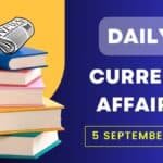 Current Affairs 5 September 2024 in Hindi