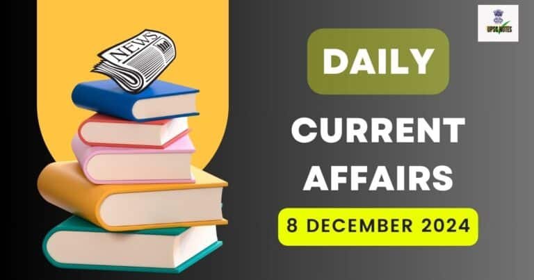 8 December 2024 Current Affairs in Hindi