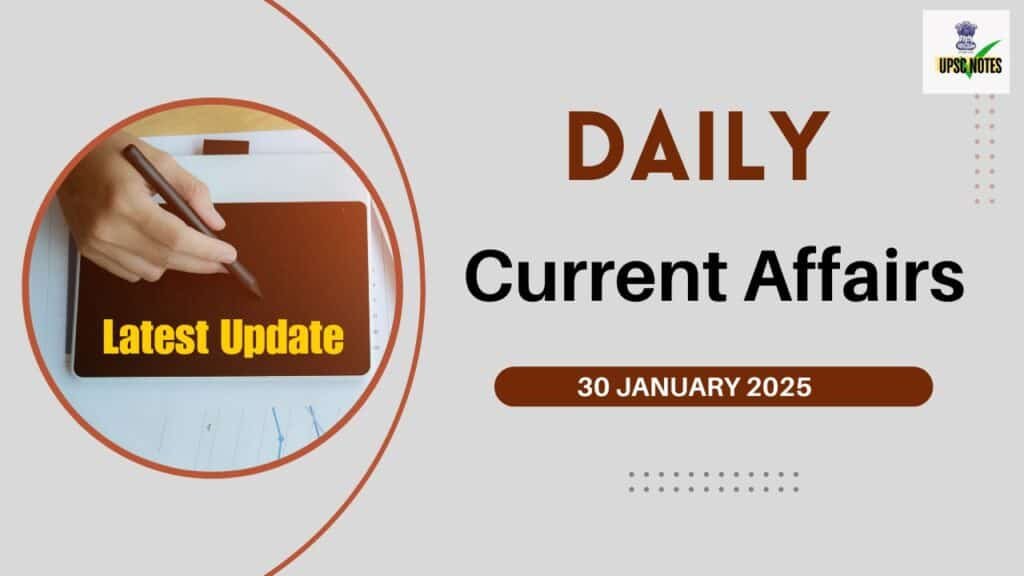 30 January 2025 Current Affairs in Hindi