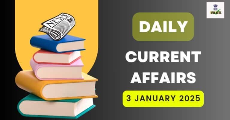 3 January 2025 Current Affairs in Hindi