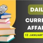 13 January 2025 Current Affairs in Hindi