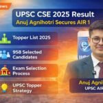 UPSC Civil Services Examination 2025 Result : Anuj Agnihotri बने AIR-1